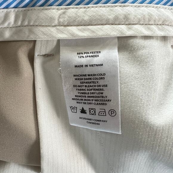 FOOTJOY Men's Athletic Sz 40 Chino Short Khaki Pockets Stretch 10" Inseam Casual - Picture 5 of 6